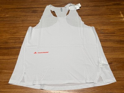 Women s Sz Small Adidas H. Koumori Running Carrera Tank Singlet JL6917 Grey One