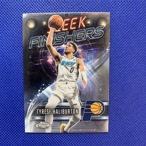 2025-26 Topps Chrome - Sleek Finishers - Tyrese Haliburton #SF-15 Indiana Pacers