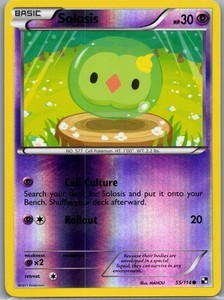 Solosis 55/114 Reverse Holo Black and White - Pokemon Card - NM
