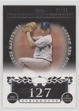 2008 Moments & Milestones Black 7/25 Daisuke Matsuzaka (2007 Rookie 201 Ks) 11z5