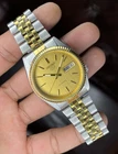 Vintage Seiko 5 7009-3111 Automatic Two Tone Day/Date Mens