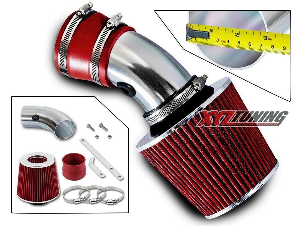 3" RED Short Ram Air Intake Kit + Filter For 95-99 Riviera/00-05 LeSabre 3.8L V6
