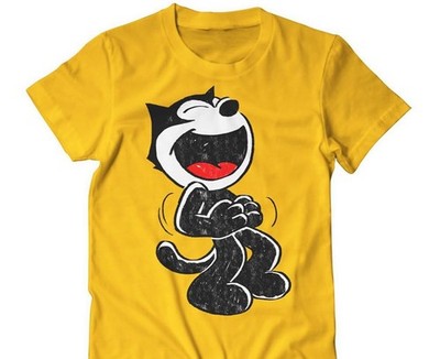 Felix The Cat Gift Friends T Shirt Funny Gold Unisex Size S-5XL LI161