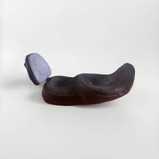 Vintage! Mike Corbin Two Seater Motorcycle Cruiser Saddle Seat w/ Backrest 