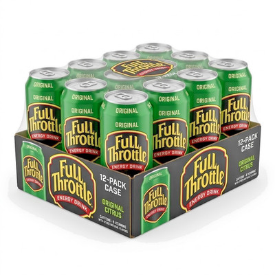 AMP Energy Mountain Dew Original Citrus Flavor Energy Drink 16 fl oz 12 cans  