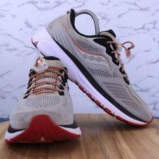 Saucony Ride 14 Gray Black White Mesh Athletic Running Shoes Sneakers Women Sz 9