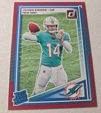 2025 Panini Donruss Rated Rookie Quinn Ewers #342 Press Proof Red (RC)