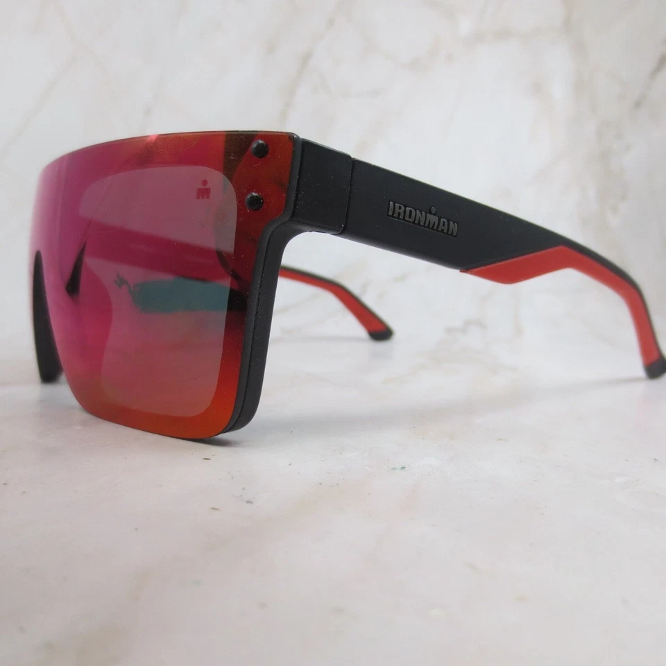 Gafas de sol Ironman Foster Grant marco SR0923 unisex rojo/negro cuadrado borde completo Foto 2 de 4
