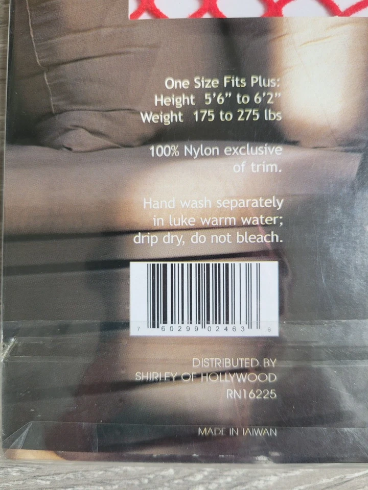 Medias sexy blancas Fishnet de Shirley Of Hollywood talla grande Foto 3 de 4