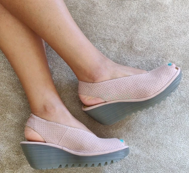 Fly london hotsell perforated wedge