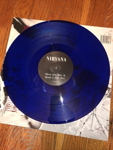 NIRVANA SLIVER DIVE LP Record HTF Blue Marble Kurt Cobain Rare OOP AIC Deftones - Picture 11 of 12