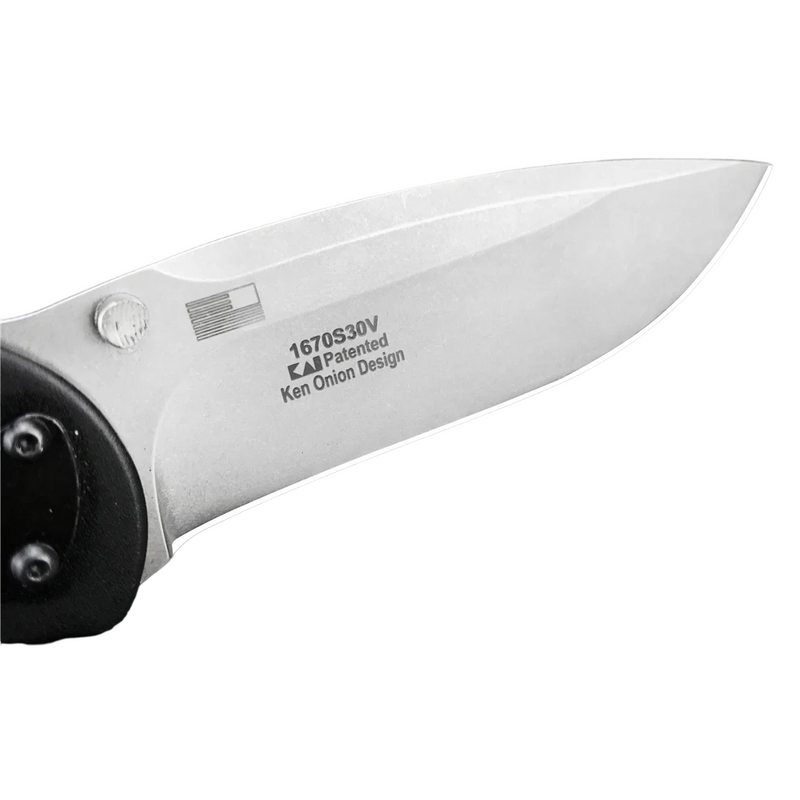 2022 Kershaw 1670 Folding Hunting Knife Black Cute Black Pocket Knife