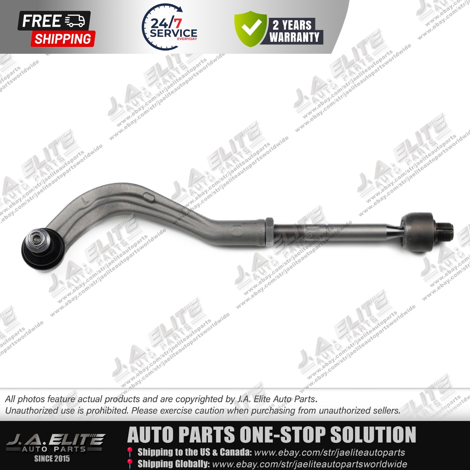 Left Outer & Inner Tie Rod End fits Maserati Levante (2017) 673004614, 670039794