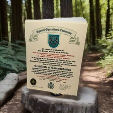 U.S. ARMY - 17TH SPECIAL FORCES GROUP (AIRBORNE) - CERTIFICATE OF COMMENDATION