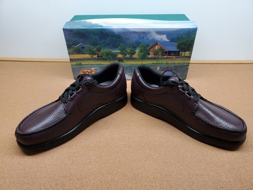 NEW MENS SAS BOUT TIME CORDOVAN LACE UP WALKING SHOES 1520-035 MANY SIZES - Picture 3 of 19