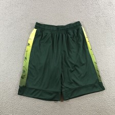 Nike 3 Brand Shorts Boys 12/13 Yrs Green Basketball Sports Athletic