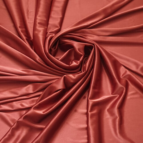 SILKY STRETCH SATIN BRIDAL STUDIO FABRIC WEDDING TABLE TOP DRESS DRAPERY 44'X4Y - Picture 24 of 47