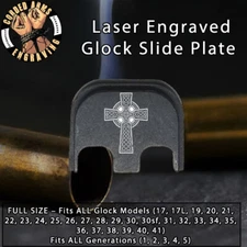 Celtic Cross - Glock Rear Slide Plate Back Plate for Full Sized Glocks Gen 1-5
