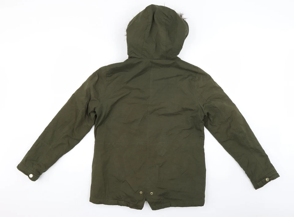 Atmosphere Womens Green Overcoat Coat Size 10 - Image 2 of 4