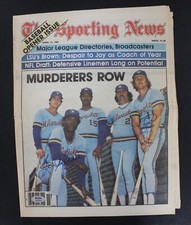 Ben Oglivie & Robin Yount Signed Sporting News Cover Autograph PSA/DNA AN95954