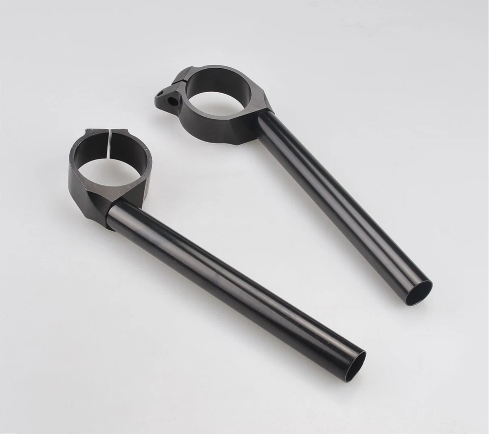 Black Clip Ons Handlebar for Yamaha YZF R6 2006-2016 2007 08 09 10 11 12 2013 - Image 2 of 3