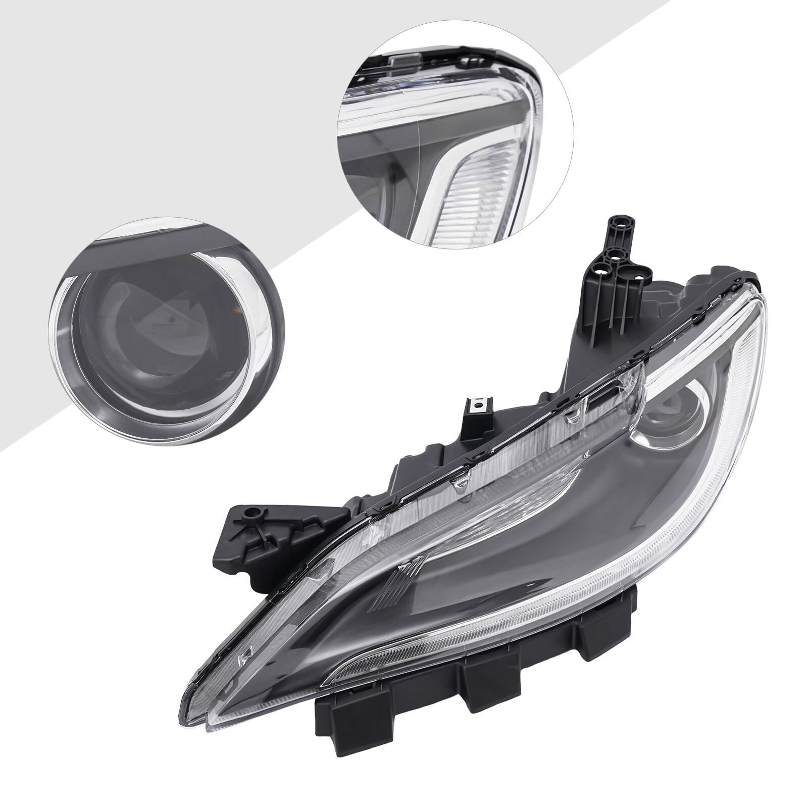 For 2016 2017 Chrysler 200 Halogen Headlight W Led Drl Driver Side 