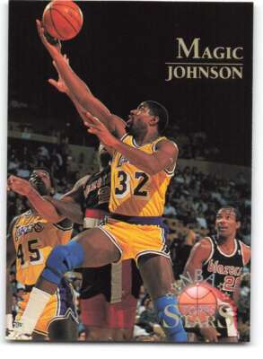 1996-97 Topps Stars #122 Magic Johnson Los Angeles Lakers 