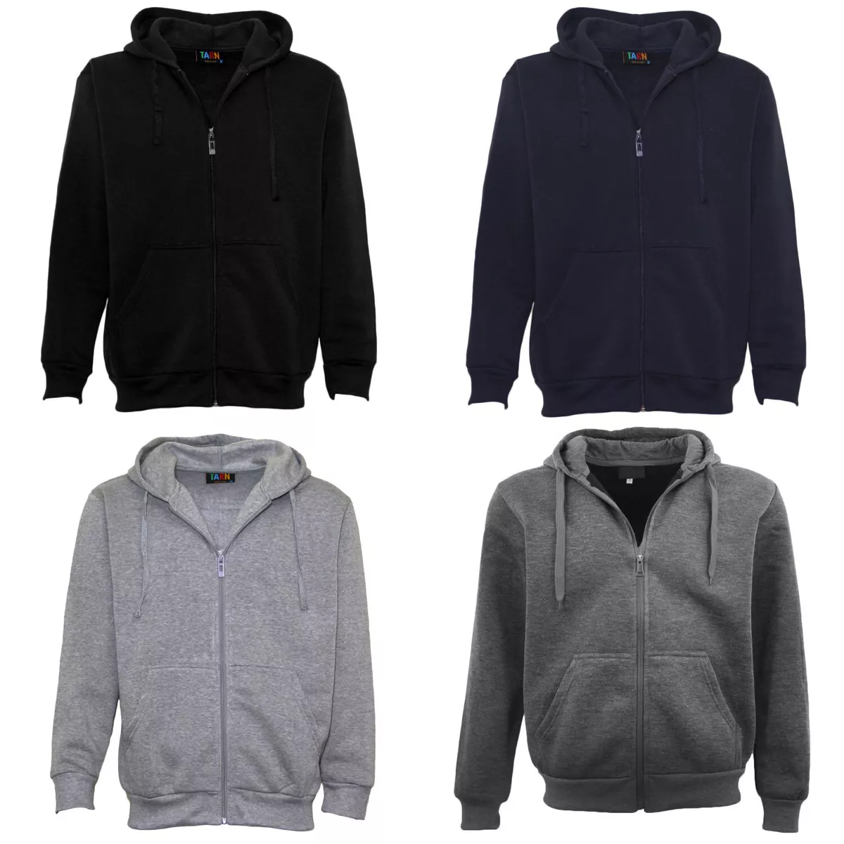 Basic black deals zip up hoodie