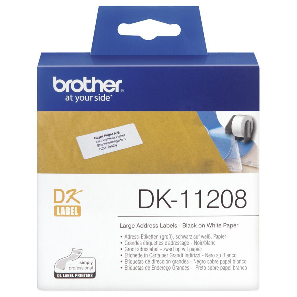 Этикетка Brother Adress-Etiketten 38 x 90 мм 400 шт DK-11208 3190₽