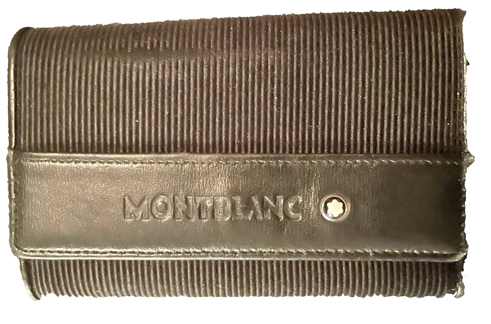 Cuero Montblanc llaveros, anillos y estuches para hombres