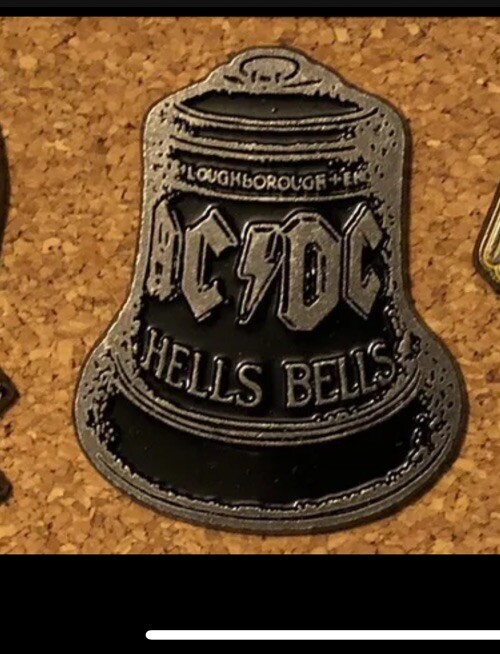 AC/DC Pin enamel Hat pin Rock And Roll Cannon Ball Collectible | eBay