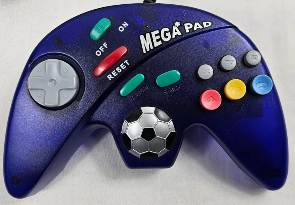 Steering Wheel with Foot Pedals For Ps2 & Xbox 4gamers + MEGAPAD Controller - Image 2 of 4