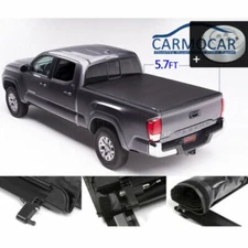 Soft Roll Up Tonneau Cover For 2009-2017 Dodge Ram Crew 5'7" Bed