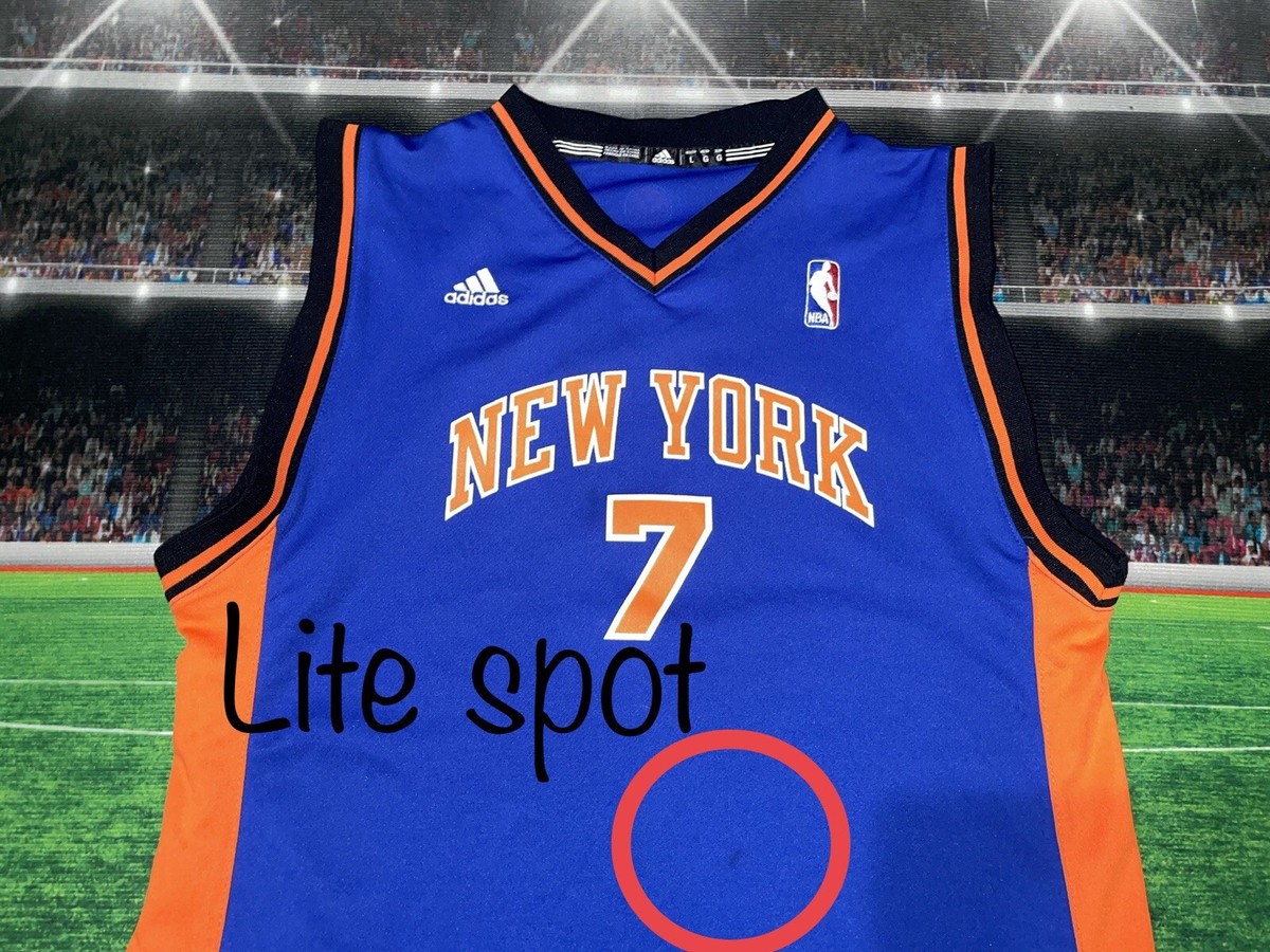 Carmelo Anthony #7 New York Knicks Stitched Adidas Youth Sz Large