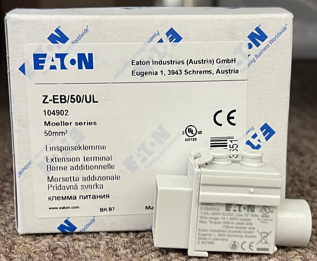 Z-EB/50/UL, EATON, FAZ bus bar connector, Used with Miniature