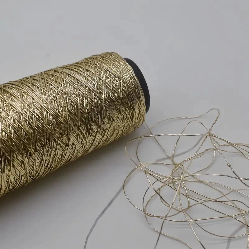 100g Sparkling Metallic Crochet Yarn 0.8mm Shiny Woven Wire Knit Thread Sewing - Image 3 of 4