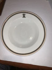 O P CO Syracuse DH Railroad Hotel China Bowl Art Deco Vintage