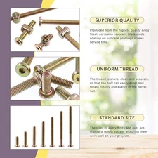 Crib Screws, Bed Frame Bolts and Nuts Kit, Crib Parts for Bed Frame, Furniture
