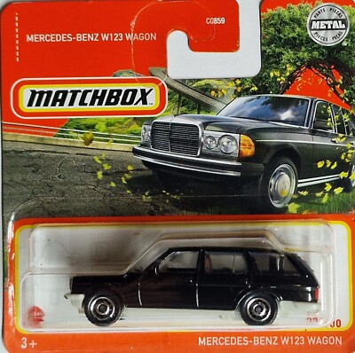 MATCHBOX METAL MERCEDES-BENZ S123 STATION WAGON W123 T-MODELL SCHWARZ