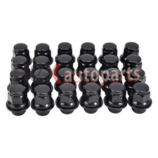 24PC 12x1.5 Black Mag Seat Lug Nuts for Toyota Tacoma 4Runner 12x1.5 6x5.5 Wheel