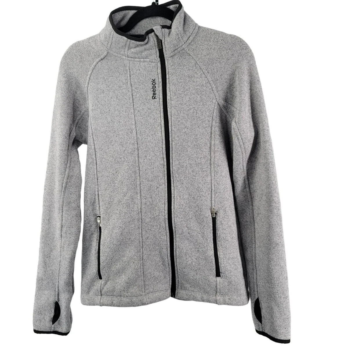 Jacket with store finger holes