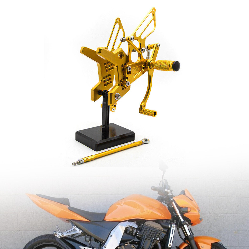 Adjustable Foot pegs Rearsets Rear set Gold Fits For