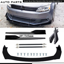 Front Bumper Lip Spoiler Splitter Rear Side Skirt For Vw Scirocco R-line