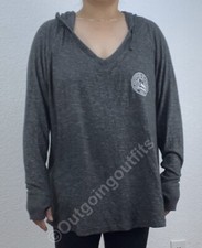 NEW Boxercraft UC Davis Women's Charcoal Cuddle Plus V-Neck Hoodie Top Size 2XP