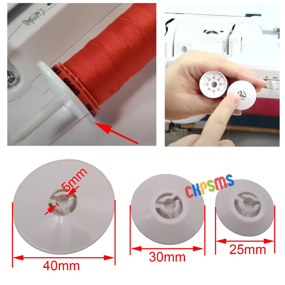 25/30/40mm Small Medium Large Spool Pin Cap FOR Brother/Babylock Domestic Sewing - Image 2 of 2