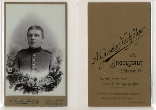 A.Gieseler Nachfolger, Ingolstadt, Germany, officer, soldier, military, ide - Picture 1 of 1