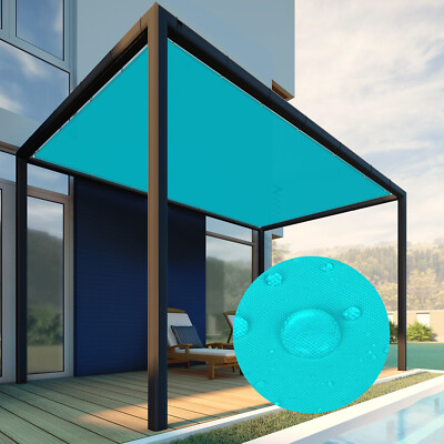 8ft Waterproof Straight Edge Sun Shade Sail Outdoor Garden Pool Awning Cover