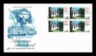 US COVER ARKANSAS STATEHOOD 150TH ANNIVERSARY FDC BLOCK OF 4 ARTCRAFT