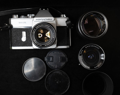 Mamiya Sekor 1000 DTL Camera Kit and 3 Lens Bundle - 28 f2.8, 35 f2.8, 55 f1.8