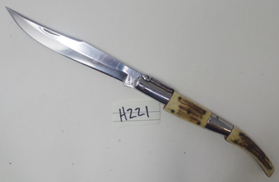 JJ Martinez Santa Cruz Spain Stag Lever Step Custom Pocket Knife